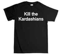 LEZHONGQIU Kill The Kardashians Funny Kim Men's T-Shirt Unisex Black Men Tees L