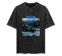 LEZHONGQIU REM R.E.M Murmur Album Cover Men's T-Shirt Unisex Black Men Tees S