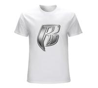 LEZHONGQIU Ruff Ryders Rap Hip Hop Group Music Logo Men's T-Shirt Unisex White Men Tees S