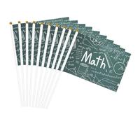 Lezione di matematica stampa parole bandiere portatili bandiere versatili festa parata celebrazione festa matrimonio decorazione casa