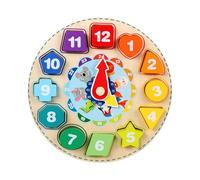 Lezioni di Orologio, Giocattoli di Legno per i bambini di 3 anni e più di bambini Età dei bambini Orologio Digitale Consapevolezza di quella del cognitivo