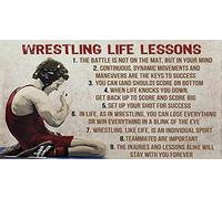 Lezioni Di Vita Di Wrestling Sul Muro Della Stanza Estetica Zerbinolavabile In Lavatricezerbino Ingressoresistentetappetino Antiscivolocucinainterniinterno40 X 60Cm