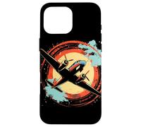 Lezioni di volo con illustrazione dell'aereo Custodia per iPhone 16 Pro Max