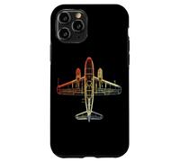 Lezioni di volo con le linee d'arte degli aerei vintage Custodia per iPhone 11 Pro