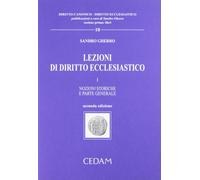 Lezioni diritto ecclesiastico i: Vol. 1