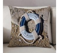 LEZUAHSH Federe per Cuscini,Cuscini Divano Fodera per Cuscino Camera da Letto Decorazione per Interni 50x50cm Cuscino,cintura di sicurezza blu sulla pietra