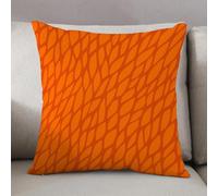 LEZUAHSH Federe per Cuscini,Cuscini Divano Fodera per Cuscino Camera da Letto Decorazione per Interni 50x50cm Cuscino,Arancione bruciato, fogliame astratto, foglie, modello, schizzo, crescita d