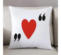 LEZUAHSH Federe per Cuscini,Cuscini Divano Fodera per Cuscino Camera da Letto Decorazione per Interni 50x50cm Cuscino,L'icona dell'amore. Simbolo del cuore. Illustrazione piatta