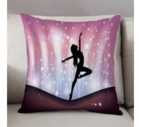 LEZUAHSH Federe per Cuscini,Cuscini Divano Fodera per Cuscino Camera da Letto Decorazione per Interni 50x50cm Cuscino,Ballerina classica che danza tra le stelle e nella luce