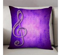 LEZUAHSH Federe per Cuscini,Cuscini Divano Fodera per Cuscino Camera da Letto Decorazione per Interni 50x50cm Cuscino,Amo la musica simbolo chiave segno