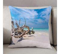 LEZUAHSH Federe per Cuscini,Cuscini Divano Fodera per Cuscino Camera da Letto Decorazione per Interni 50x50cm Cuscino,Rami sulla spiaggia di Cayo Jutias nella regione di Pinar del Rio a Cuba.