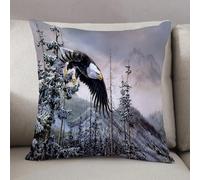 LEZUAHSH Federe per Cuscini,Cuscini Divano Fodera per Cuscino Camera da Letto Decorazione per Interni 50x50cm Cuscino,Aquila Uccello che vola