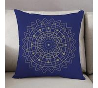 LEZUAHSH Federe per Cuscini,Cuscini Divano Fodera per Cuscino Camera da Letto Decorazione per Interni 50x50cm Cuscino,Simbolo rotondo vettoriale di geometria sacra. Design per la copertina del