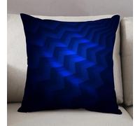 LEZUAHSH Federe per Cuscini,Cuscini Divano Fodera per Cuscino Camera da Letto Decorazione per Interni 50x50cm Cuscino,Blu scuro, strisce storte astratte, linee a zigzag, chevron, design moderno