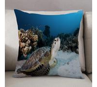 LEZUAHSH Federe per Cuscini,Cuscini Divano Fodera per Cuscino Camera da Letto Decorazione per Interni 50x50cm Cuscino,Animale marino sottomarino sulla barriera corallina nel Mar Rosso in Egitto