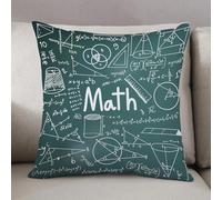 LEZUAHSH Federe per Cuscini,Cuscini Divano Fodera per Cuscino Camera da Letto Decorazione per Interni 50x50cm Cuscino,Teoria matematica ed equazione di formula matematica scarabocchio icona di