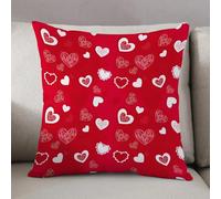 LEZUAHSH Federe per Cuscini,Cuscini Divano Fodera per Cuscino Camera da Letto Decorazione per Interni 50x50cm Cuscino,Fiori floreali cuori amore