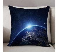 LEZUAHSH Federe per Cuscini,Cuscini Divano Fodera per Cuscino Camera da Letto Decorazione per Interni 50x50cm Cuscino,Terra, pianeta dello spazio di notte Astronomia galattica sul tema Etereo I