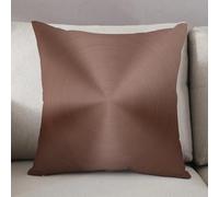 LEZUAHSH Federe per Cuscini,Cuscini Divano Fodera per Cuscino Camera da Letto Decorazione per Interni 50x50cm Cuscino,Rame, Cerchio Rame Acciaio Texture Ispirato Radiale e Rotondo Piatto con Im