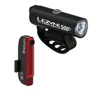Lezyne Classico Drive 500 + LED Fanale Luce Bicicletta & Bastone + Faro