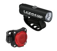 Lezyne Classico Drive 500 + LED Fanale Luce Bicicletta & Zecto + Faro Posteriore