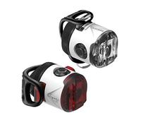 Lezyne Femto Pair - Illuminazione per bicicletta/vtt LED ricaricabile USB, unisex, da adulto, bianco, taglia unica