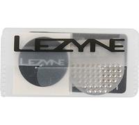 LEZYNE Kit di Patch Bicicletta, 6 Toppe Senza Colla, per Bagagliaio, in Acciaio Inox, Super adesive, per Pneumatici Unisex Adulto, Lucidato, Taglia Unica