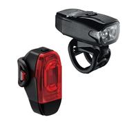 Lezyne Set luci LED anteriori e posteriori Ktv Drive / Ktv Drive+ 200/40 lumen Argento