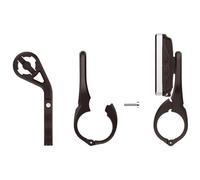 Lezyne Lenkerhalterung Computer, Supporto al Manubrio per ciclocomputer GPS Unisex Adulto, Nero, Taglia Unica