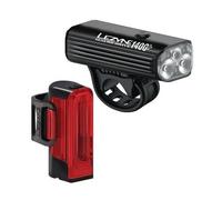 Lezyne Macro Drive 1400+/Strip Drive Pro 400+ Pair Satin Black/Black Front 1400 lm / Rear 400 lm Luci bicicletta