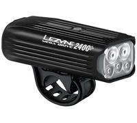 Lezyne Mega Drive 2400+ / Infiniti Light Power Pack + Loaded Kit Light Set Argento 2400 Lumens Black