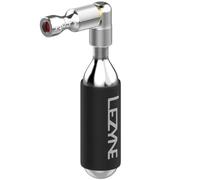 Pompa da bicicletta Lezyne Trigger Drive CO2 + cartuccia da 16 g argento lucido (16 g)