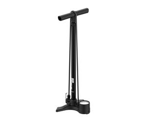 LEZYNE Pompa da pavimento macro per bicicletta ad alta pressione con manometro analogico da 2,5", pompa ad aria per pneumatici da 220 PSI per bici da strada/da pista, adatta a valvole Presta/Schrader