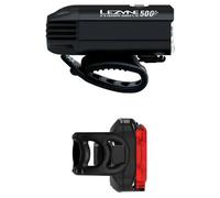 Lezyne Fusion Drive 500+/Zecto Drive 200+ Pair Satin Black/Black Front 500 lm / Rear 200 lm Luci bicicletta