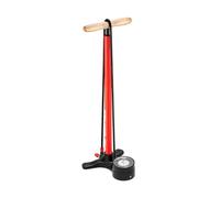 LEZYNE Sport Floor Drive-Manomètre 3" 5, Pompa a Pedale Unisex Adulto, Fire Red, Misura Standard