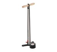 LEZYNE Steel Floor Drive-Manomètre 3" 5, Pompa a Pedale Unisex Adulto, Metallic Silver, Misura Standard