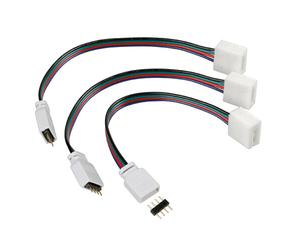 LF26 Connect-3 Connettori Centralina Per Strisce A Led Rgb Set 3 Pz
