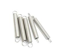 Lfang-Molle di compressione 0,5 mm 6 mm x 304 in acciaio inossidabile molla tensione piccola gancio, 20pcs, Resistente alla compressione(50mm)