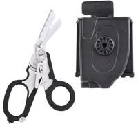 lfdhcn Pinze pieghevoli 6 in 1, forbici portatili di emergenza con manici antiscivolo, pinze multiuso argentate per sopravvivenza all'aperto a casa, 9,9 x 20,8 cm