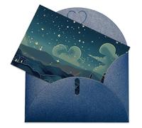 LFDSEPYM Biglietto di auguri vuoto con busta, carta perlata, biglietti magici che pensano a te, biglietto regalo per compleanno, congratulazioni, matrimonio, tutte le occasioni