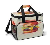 LFDSEPYM Borsa termica grande per il pranzo, con doppia cerniera e scritta "Tomorrow I'll start running", borsa termica per la spesa, riutilizzabile, per campeggio, spiaggia