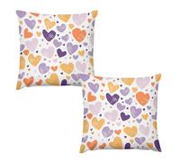 LFDSEPYM Confezione da 2 federe per cuscini in morbido peluche con cerniera invisibile Have a lot of heart decorative per divano 30,5 x 30,5 cm, per divano, soggiorno, camera da letto, patio