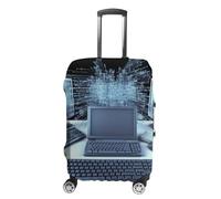 LFDSEPYM Copertura per bagagli da viaggio, elastica, lavabile, protezione per bagagli con cerniera, computer e Internet, protezione antigraffio per valigia, per valigie, 48,9 cm - 81,9 cm, Computer e