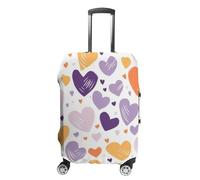 LFDSEPYM Copertura per bagagli da viaggio, elastica, lavabile, protezione per bagagli con cerniera Have a Lot of Heart, antigraffio, divertente, per valigie da 48,9 cm a 81,9 cm, Avere un sacco di