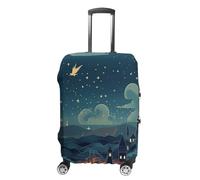 LFDSEPYM Copertura per bagagli da viaggio, elastica, lavabile, protezione per bagagli con cerniera Magical Nights, antigraffio, protezione divertente per valigie da 48 cm a 81 cm, Notti Magiche, L