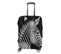LFDSEPYM Copertura per bagagli da viaggio, elastica, lavabile, protezione per bagagli con cerniera, motivo zebrato nero e bianco, antigraffio, divertente, per valigie da 48,9 cm a 81,9 cm, Zebra