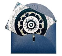 LFDSPYJE Biglietti di auguri con buste carta perlescente Thinking of You Biglietto bianco e nero rotondo Totem Biglietti di ringraziamento Biglietti di ringraziamento Biglietti vuoti per tutte le