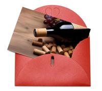 LFDSPYJE Biglietti di auguri con buste carta perlescente Thinking of You Card Bottiglia di vino Tappi Uva Biglietti di compleanno Biglietti di ringraziamento Biglietti vuoti per tutte le occasioni