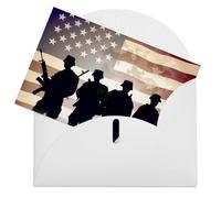 LFDSPYJE Biglietti di auguri con buste carta perlescente Thinking of You Card Day Forze Armate Biglietti di compleanno americani Biglietti di ringraziamento Biglietti vuoti per tutte le occasioni