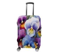LFDSYEOQ Copertura per bagagli da viaggio con coda ad anelli, elastica, lavabile, adatta per bagagli da 45 a 81 cm, Perfezione del pensiero, S